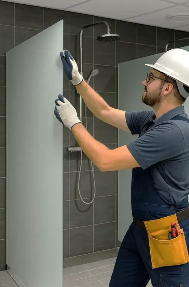 Commercial Shower Glass 3